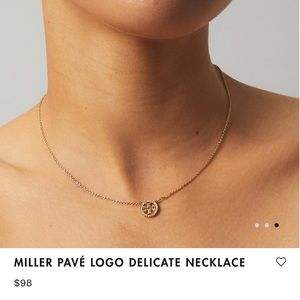 Tory Burch logo necklace
